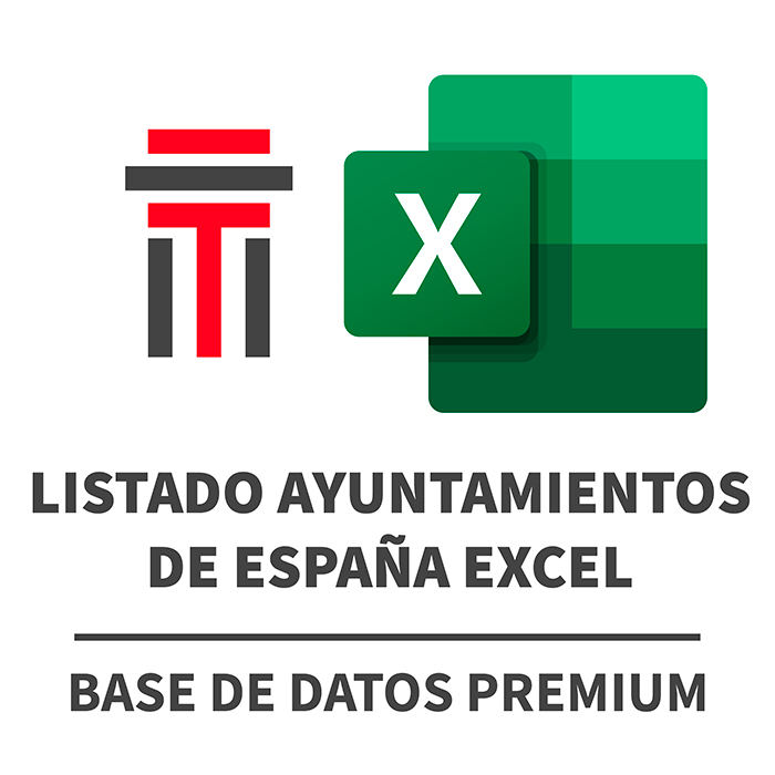 Base de Datos de Ayuntamientos de España Premium en Excel