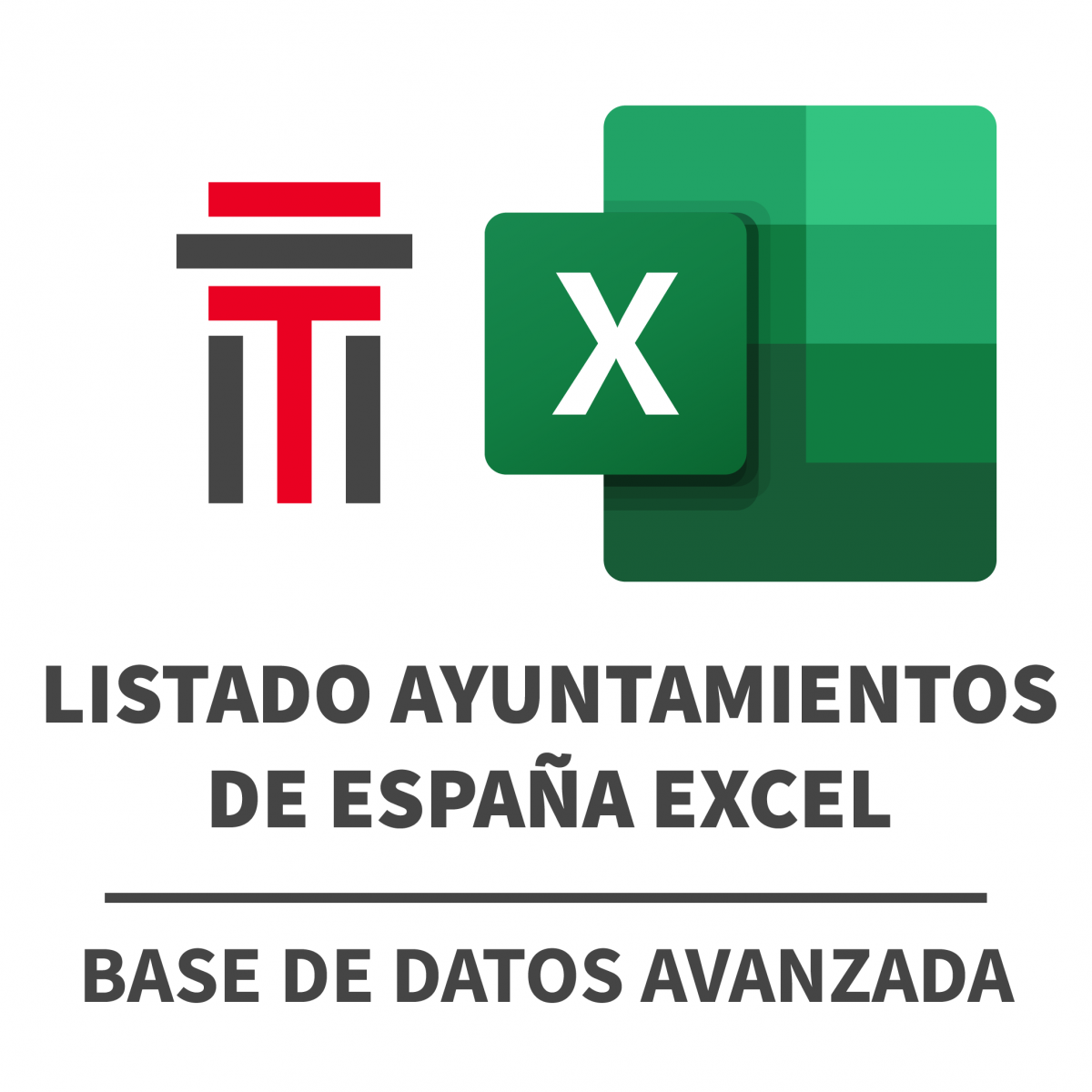 Base de Datos de Ayuntamientos de España Avanzada en Excel